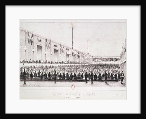 Reformist Banquet at Amiens, 5th December 1847 by French School