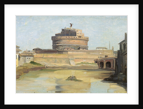 The Castle of St. Angelo, Rome, 19th century by Jean Baptiste Camille Corot