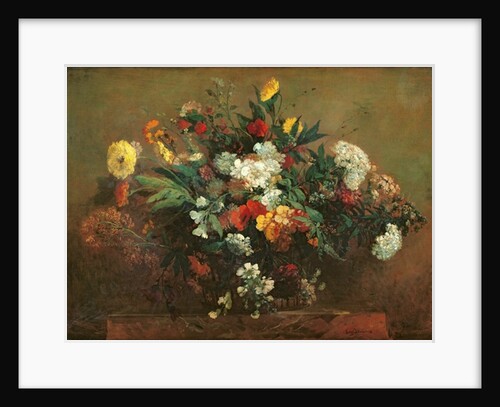 Flowers by Ferdinand Victor Eugene Delacroix