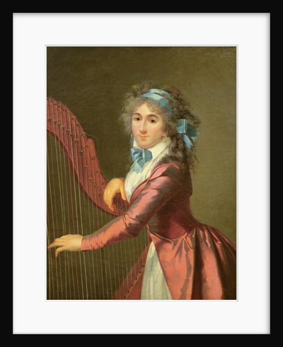 Portrait of a Young Harpist by Adele Romany