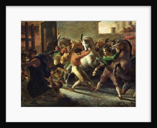 Study for the Race of the Barbarian Horses, 1817 by Theodore Gericault