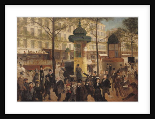 Study for a panorama of the Boulevard de Montmartre, 1877 by Andre Gill