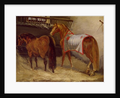 Horses in the Stables by Theodore Gericault