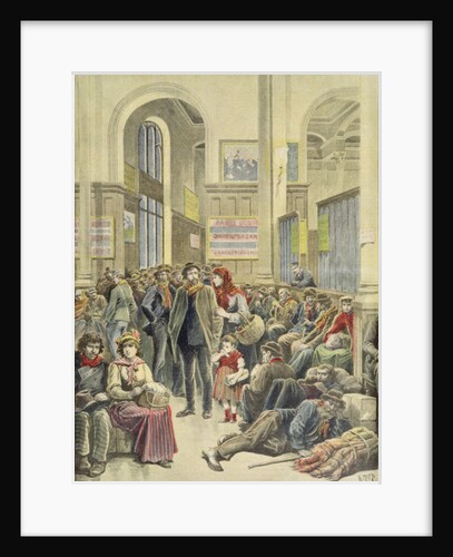 Italian Emigrants at Gare Saint-Lazare by Henri Meyer