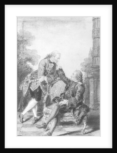 Denis Diderot and Melchior, baron de Grimm by Louis Carrogis Carmontelle
