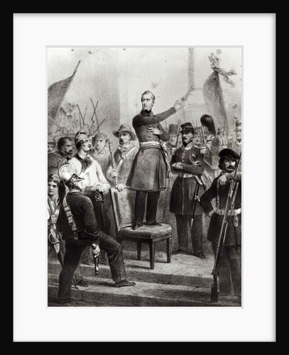 Alphonse de Lamartine at the Town Hall by E. Charpentier