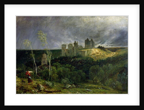 The Ruins of Chateau de Pierrefonds, 1861 by Paul Huet