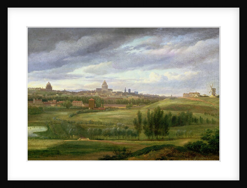 View of Paris from Butte aux Cailles, Gentilly by Jean Baptiste Gabriel Langlace