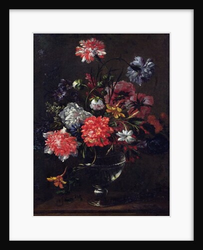 Flowers in a Glass Vase by Nicolas Baudesson