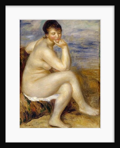 Bather Seated on a Rock, 1882 by Pierre Auguste Renoir