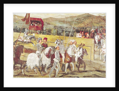 Tournament in Honour of Christian I of Denmark at Castello di Malpaga in 1474 by Girolamo Romanino