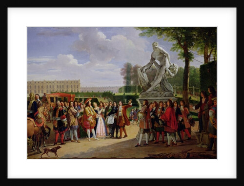 Louis XIV Dedicating Puget's 'Milo of Crotona' in the Gardens at Versailles, 1819 by Anicet-Charles Lemonnier