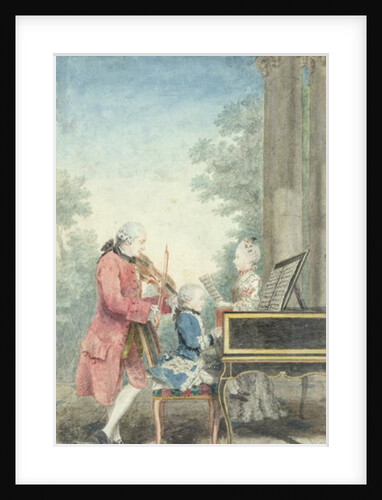 Leopold Mozart and his Children Wolfgang Amadeus and Maria Anna 1764 by Louis Carrogis Carmontelle
