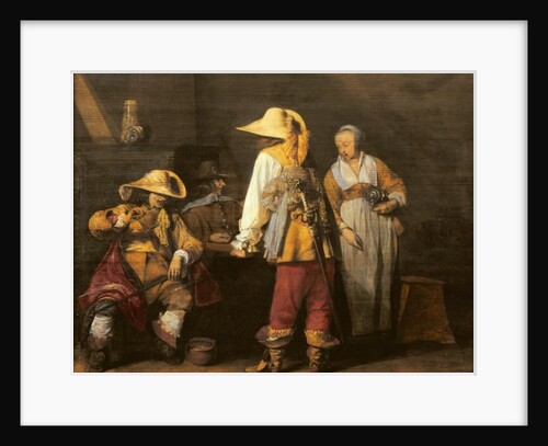 Interior of an Inn, 1636 by Gerard ter Borch or Terborch