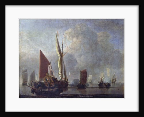 Naval Battle by Willem van de the Younger Velde