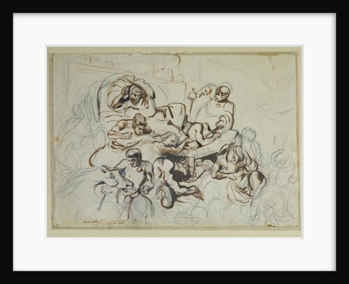 Study for the Death of Sardanapalus, 1864 by Ferdinand Victor Eugene Delacroix