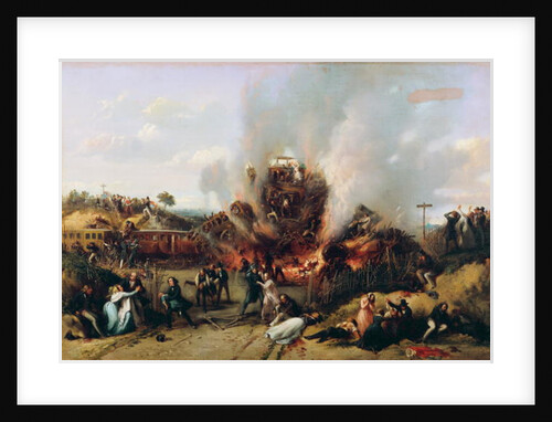 Disaster on the Railway between Versailles and Bellevue, 8th May 1842 by A Provost