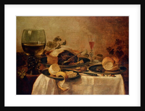 Still Life with Fruit Pie, 1635 by Willem Claesz. Heda