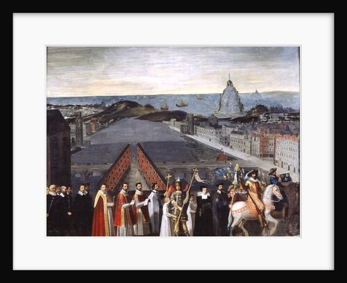 Procession of the Brotherhood of Saint-Michel in 1615 by French School