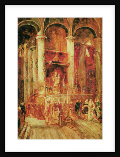 Procession in a Church by Jean-Baptiste Isabey