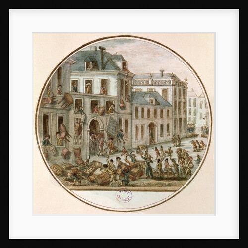 The Reveillon Riot of April, 1789 by French School
