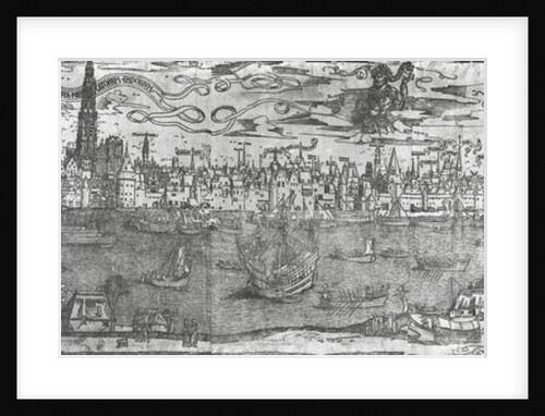View of Antwerp Harbour by Flemish School