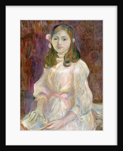 Portrait of Julie Manet Holding a Book, 1889 by Berthe Morisot