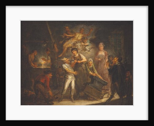 Fantastical Scene by Antoine Francois Saint-Aubert
