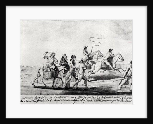 The First Runaways of the Revolution by French School