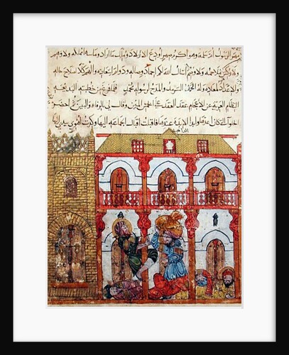 Ms c-23 f.99a, Thief taking his Loot by Persian School