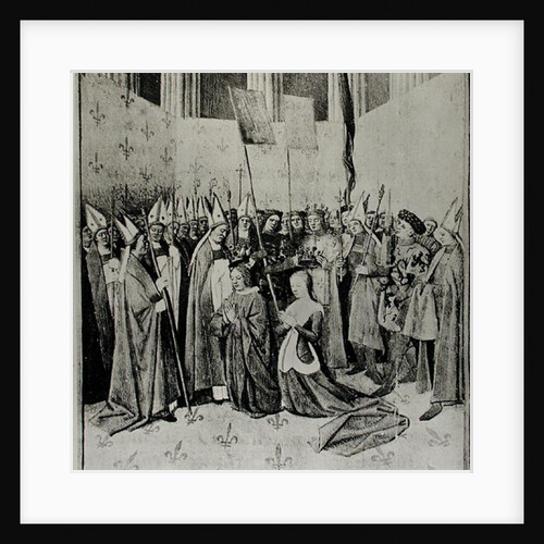 The Coronation of Louis VIII and Blanche de Castille by Jean Fouquet