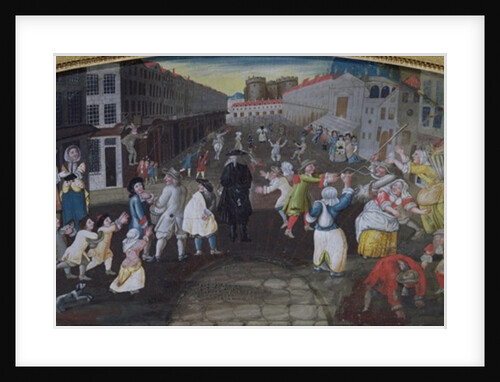 Street Performers at the Carnival Populaire, Rue Saint Antoine, c.1670 by French School