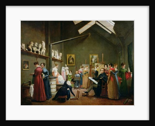 Interior of Alexandre Denis Abel de Pujol's Studio by Adrienne-Marie Grandpierre-Deverzy