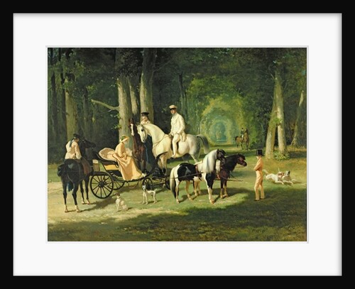 Mr. and Mrs. A Mosselman and their Two Daughters, 1848 by Alfred Dedreux