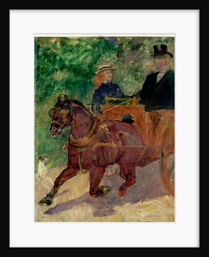 Cob Harnessed to a Cart, 1900 by Henri de Toulouse-Lautrec
