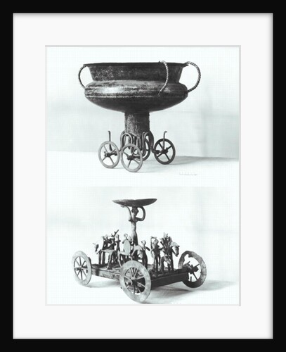 Two votive chariots for collecting rainwater by Age Bronze