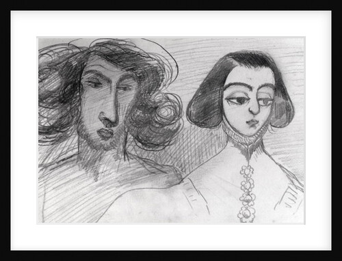 Self Portrait with George Sand by Alfred de Musset
