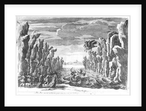 Set design by Torelli for 'Andromede' by Pierre Corneille by Francois Chauveau