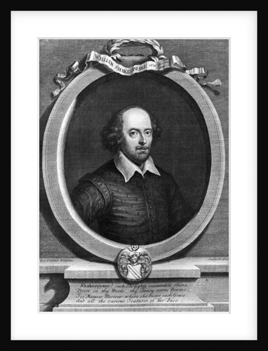 Portrait of William Shakespeare 1719 by George Vertue