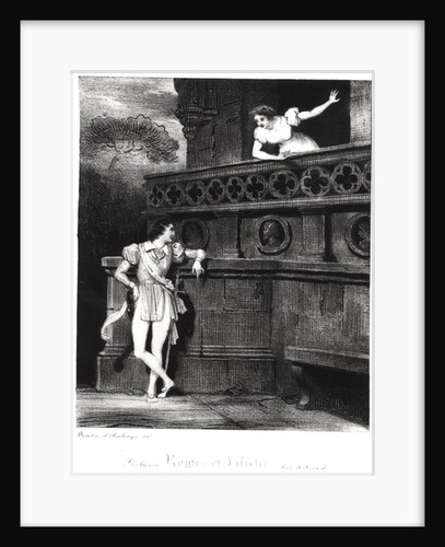 Scene from Act III of 'Romeo and Juliet' by William Shakespeare by Achille Deveria