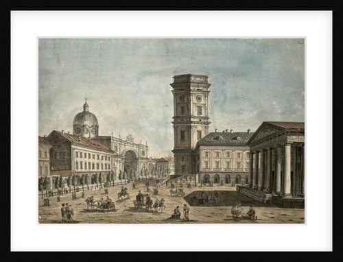 View of Nevsky Prospekt, St. Petersburg, 1810 by Fedor Aleksandrovich Vasiliev