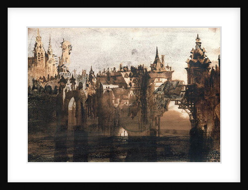 Town with a Broken Bridge by Victor Hugo