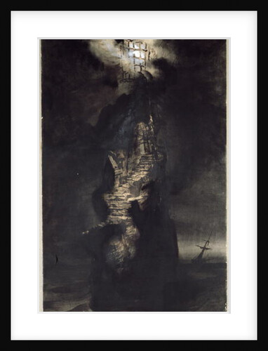 Casquets Lighthouse, 1866 by Victor Hugo