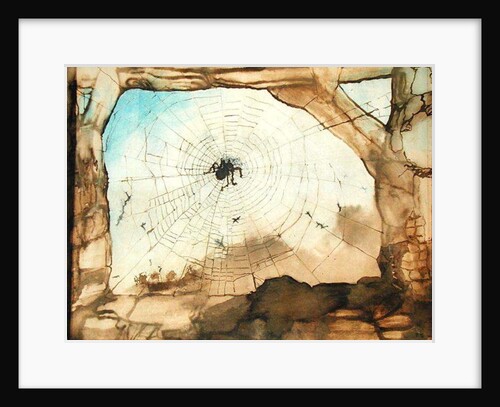 Vianden through a Spider's Web by Victor Hugo