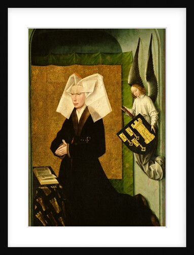 Guigone de Salins, wife of the donor, Chancellor Nicholas Rolin, Kneeling in Prayer by Rogier van der Weyden