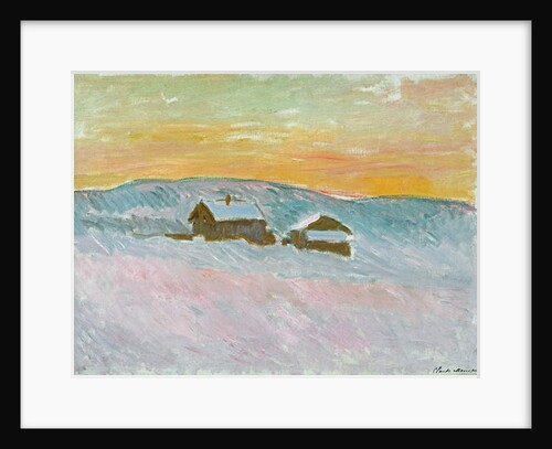Norwegian Landscape, Blue Houses, 1895 by Claude Monet
