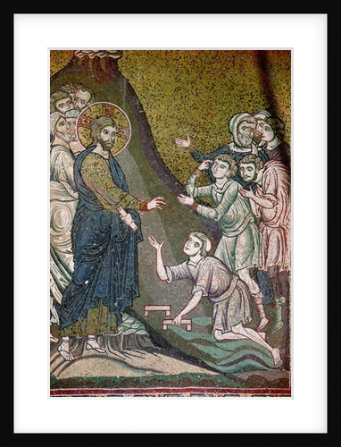 Jesus Healing the Crippled and the Blind by Byzantine School
