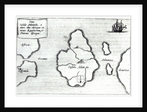 Map of Atlantis by Athanasius Kircher