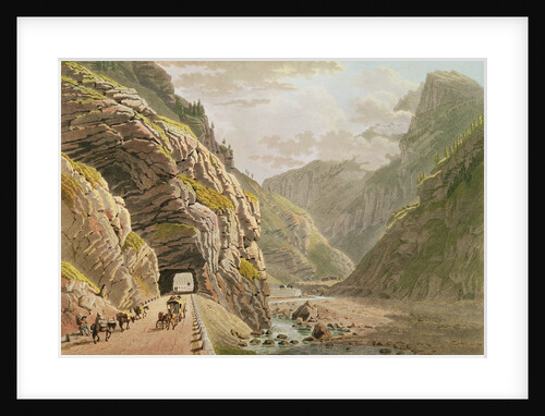 View of the Galerie d'Algaby near the Valais Border, 1811 by Mathias Gabriel Lory