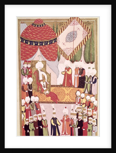 The Coronation of Sultan Selim I from the 'Hunername' by Lokman by Ottoman School